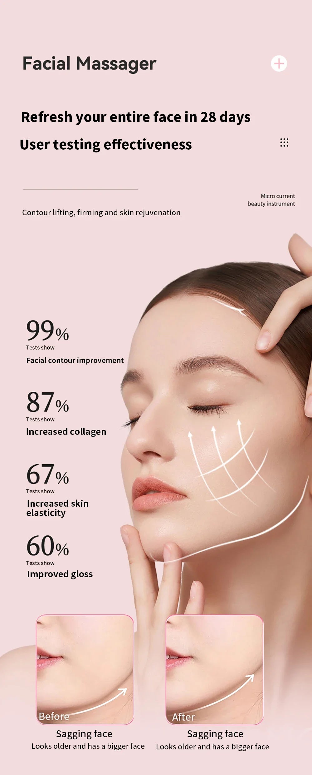 Machine de Lifting du visage, masseur Facial