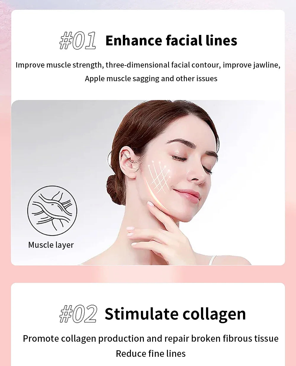 Machine de Lifting du visage, masseur Facial