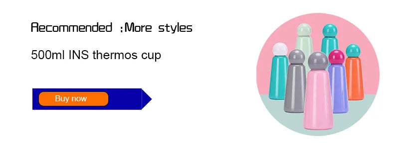 Tasse Thermos 500ML sous vide en acier inoxydable et design moderne