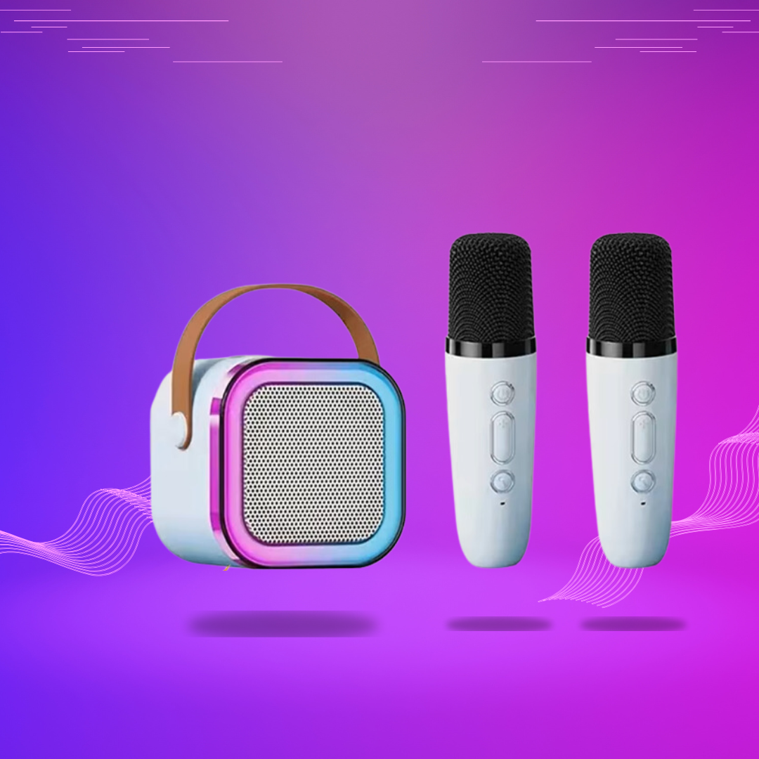 Karaoke, Portable Bluetooth Speaker with Lights 