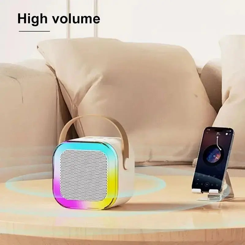 Karaoke, Portable Bluetooth Speaker with Lights 