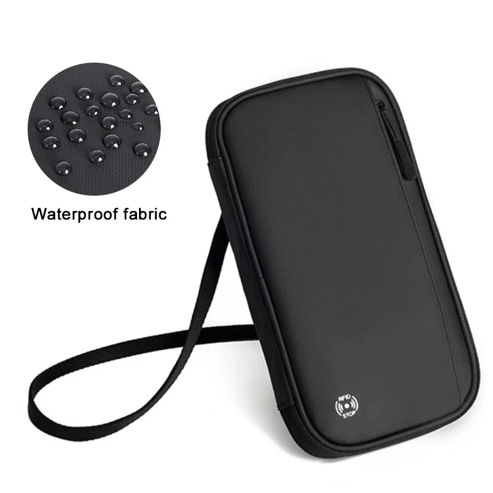 RFID Wallet, Passport and Bank Card Holder Crossbody Bag