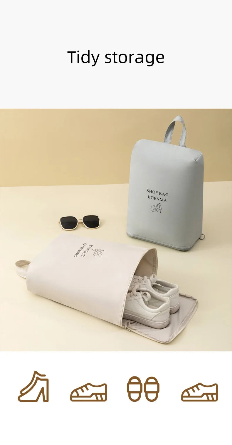 Shoe storage bag for travel