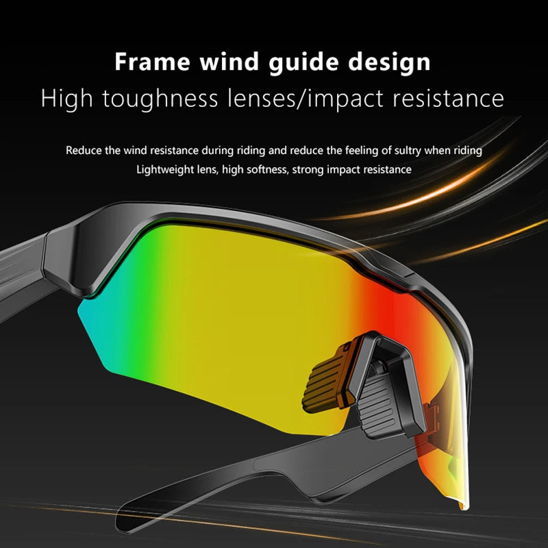 Bluetooth Cycling Glasses, Audio, Sunglasses, UV Protection