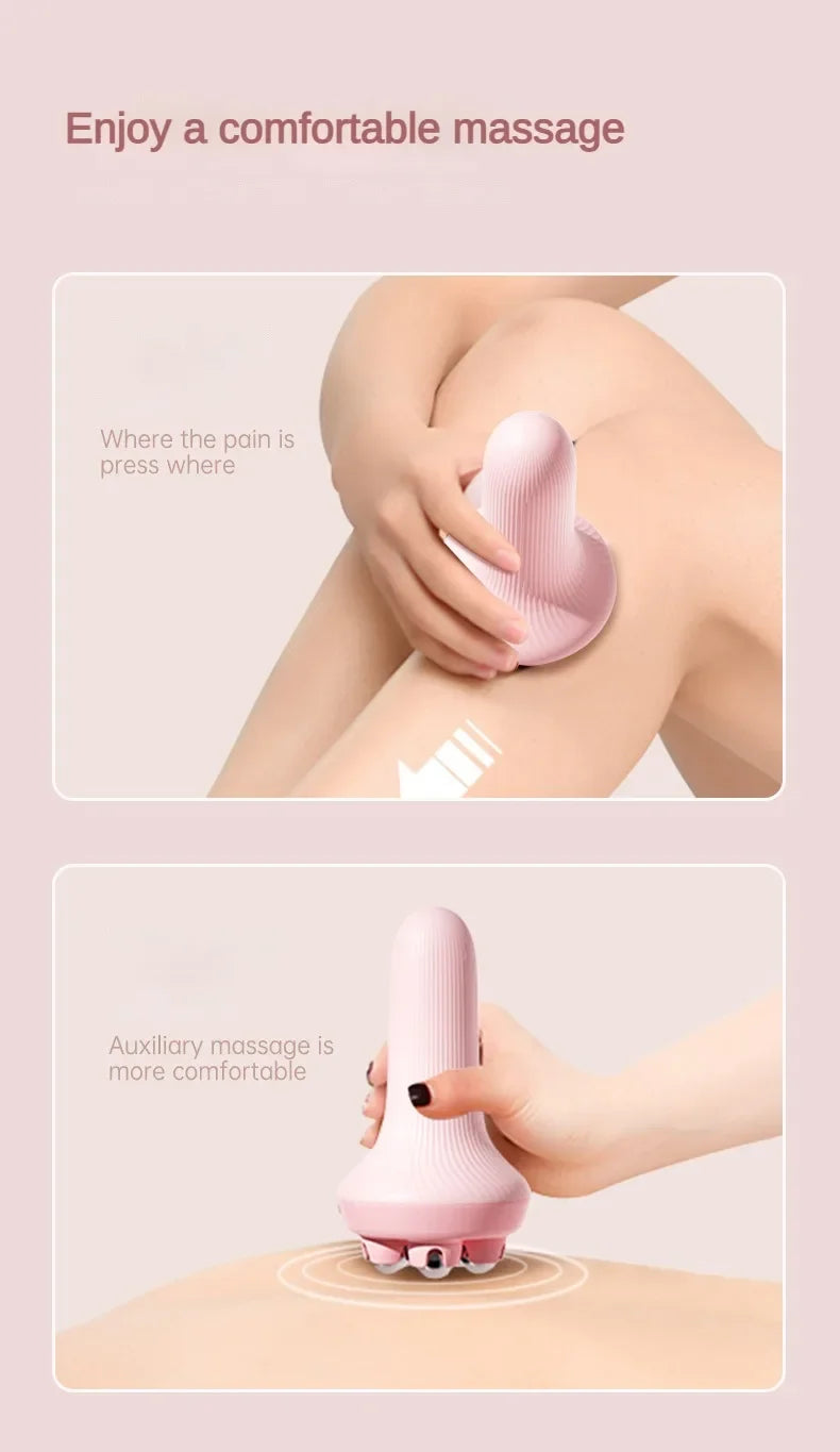 360 Degree Stainless Steel Manual Massager for Face and Body