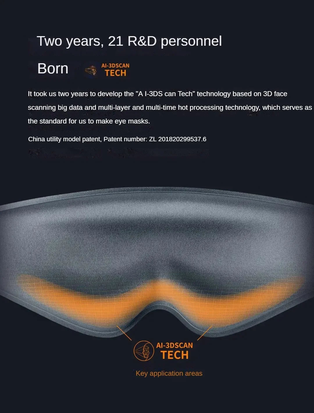 Relaxing sleep mask