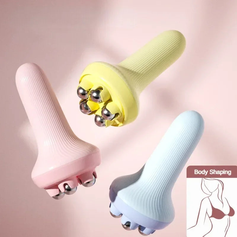 360 Degree Stainless Steel Manual Massager for Face and Body
