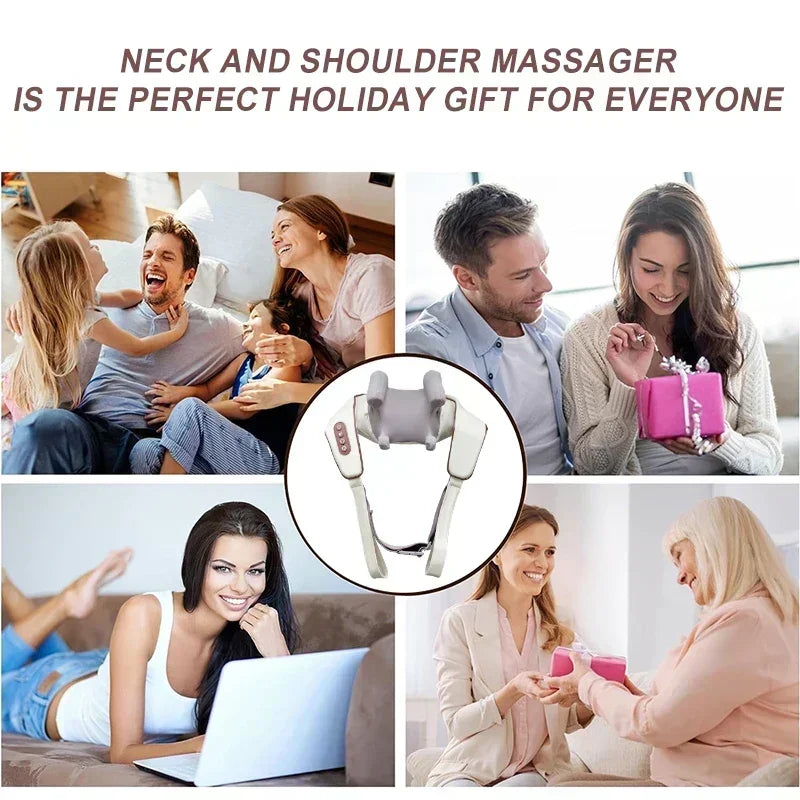 Neck and Shoulder Massager, Deep Tissue Massager with Heat