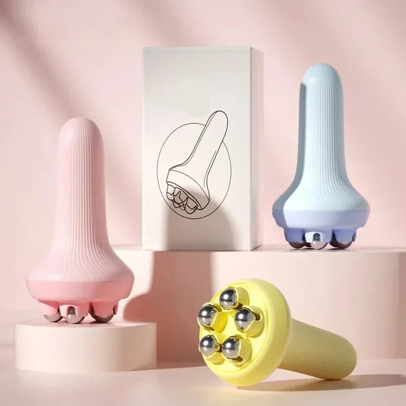 360 Degree Stainless Steel Manual Massager for Face and Body