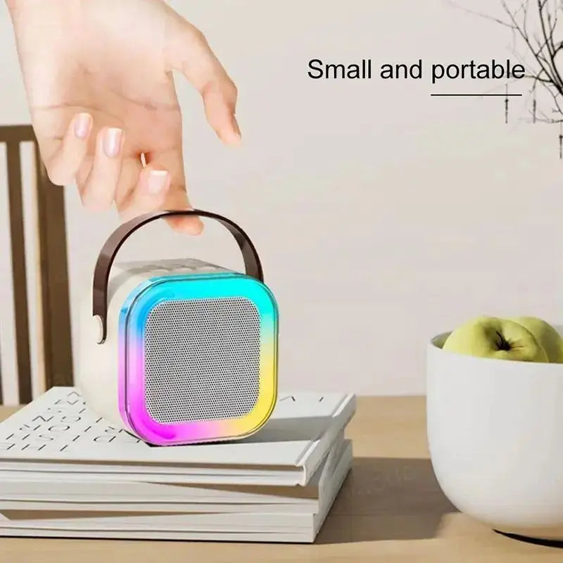 Karaoke, Portable Bluetooth Speaker with Lights 