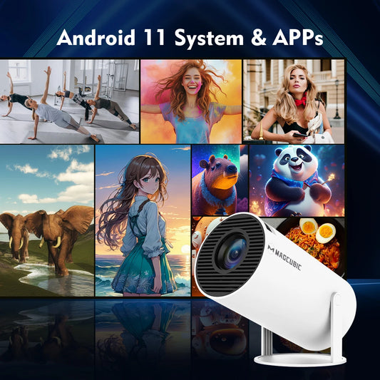 Outdoor, portable home cinema projector