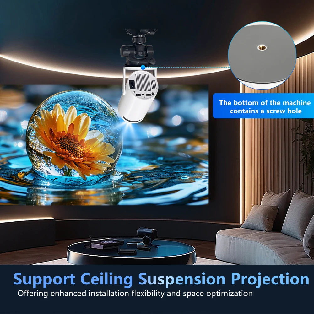 Outdoor, portable home cinema projector