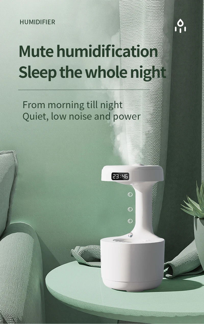 Humidificateur d'air Antigravité, avec affichage LED (nouveauté)