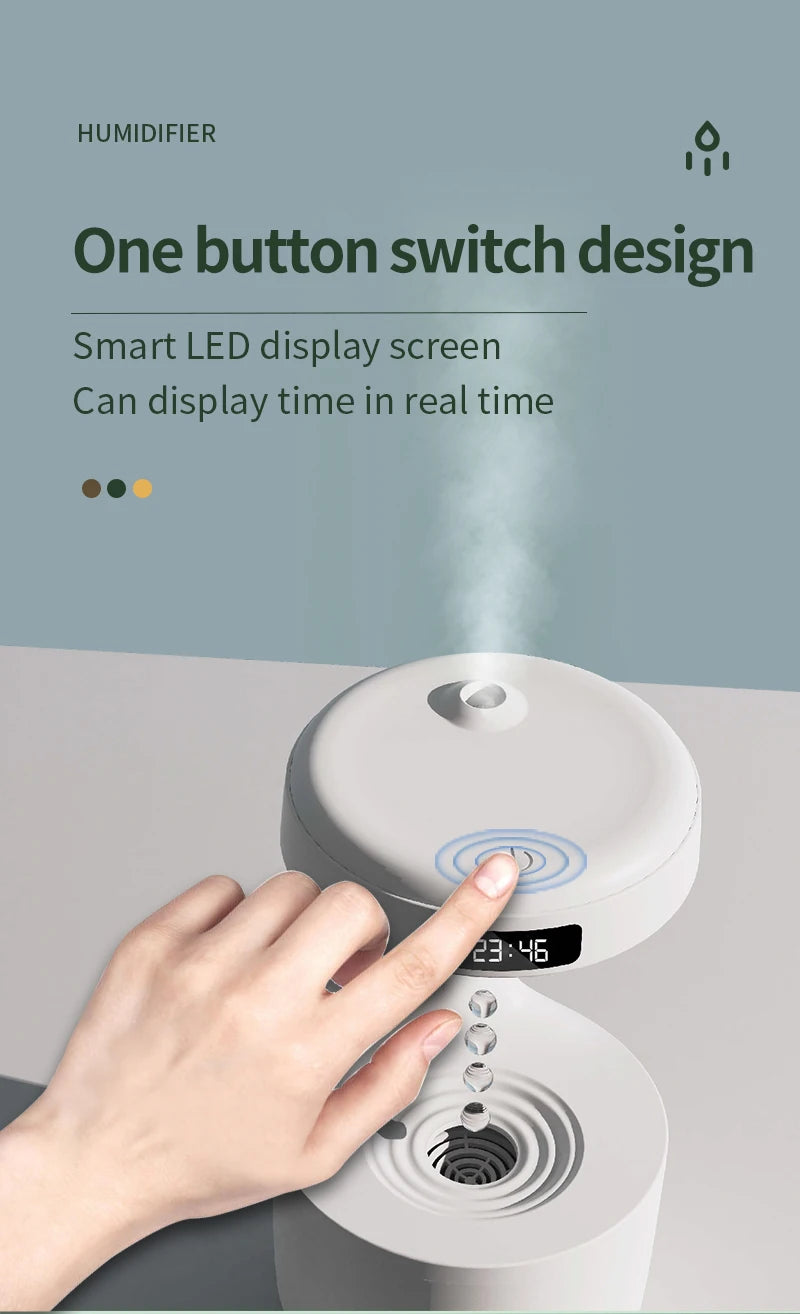 Antigravity Air Humidifier, with LED Display (New)