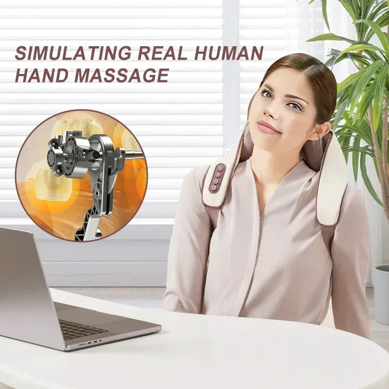 Neck and Shoulder Massager, Deep Tissue Massager with Heat